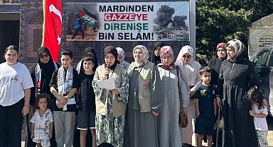 Gazze'deki eğitim mücadelesi Mardin'de gündeme taşındı: "Gazze'nin Çocukları Yalnız Değildir"