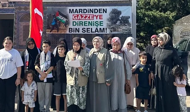 Gazze'deki eğitim mücadelesi Mardin'de gündeme taşındı: "Gazze'nin Çocukları Yalnız Değildir"