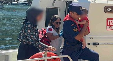 Gezi teknesinde yaralanan bebek için Sahil Güvenlikten tıbbi tahliyesi yapıldı