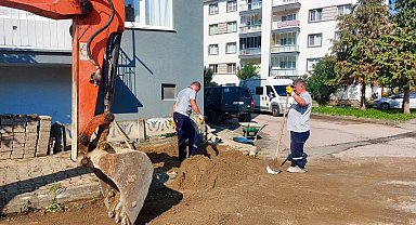 Giresun'da altyapı ve üstyapı çalışmaları sürüyor