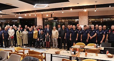 Giresun'da Başkan Köse itfaiye personeliyle yemekte buluştu
