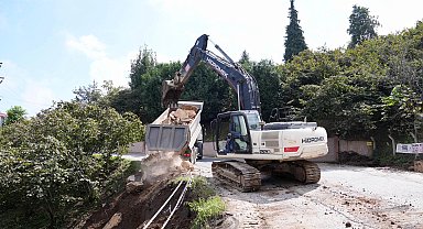 Giresun'da yol ve altyapı çalışmaları devam ediyor