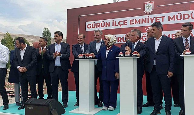 Gürün Emniyet Müdürlüğü ve öğretmenevi binalarının temeli törenle atıldı