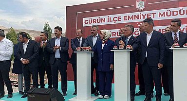 Gürün Emniyet Müdürlüğü ve öğretmenevi binalarının temeli törenle atıldı