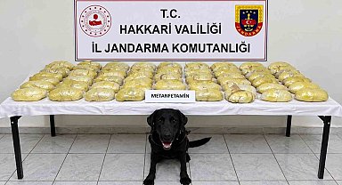 Hakkâri'de 21 kilo 700 gram metamfetamin ele geçirildi