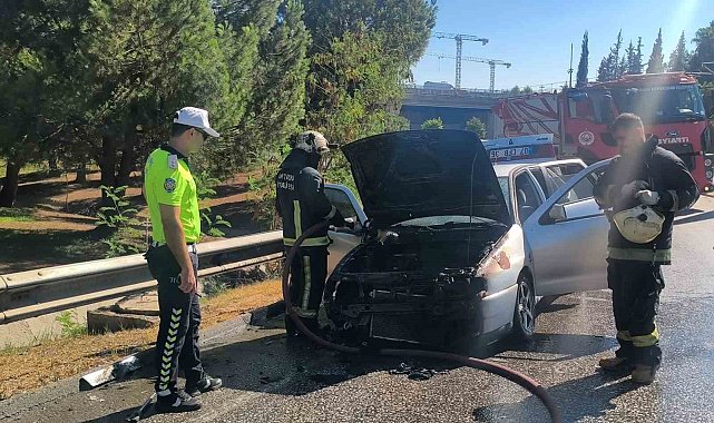 Hastaneden taburcu olduktan dakikalar sonra aracı küle döndü