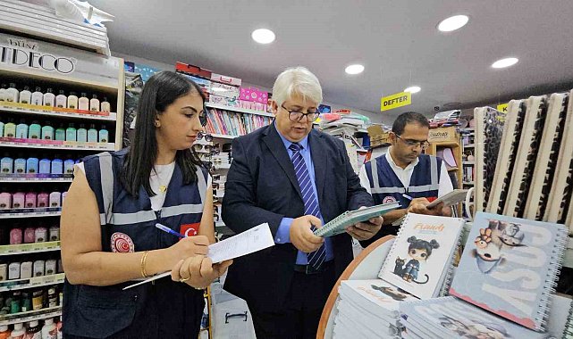 Hatay'da kırtasiye ürünlerine yönelik denetimler sürüyor