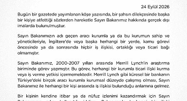 Hazine ve Maliye Bakanlığından Bakan Şimşek hakkındaki iddialara yalanlama