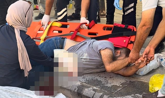 Hırdavatçıdan aldığı bıçakla kendini yaraladı