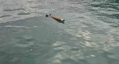 Hopa'da deniz yüzeyinde roket benzeri cisim alarmı