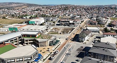 İnegöl Kozluca Bulvarı'nda asfalt çalışması