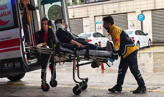 İnegöl'de zincirleme kaza: 2 yaralı