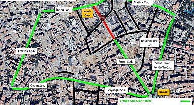 İnönü Caddesi'nden Fuzuli Caddesi'ne giriş kapanıyor