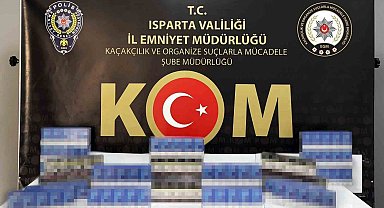 Isparta'da 300 paket kaçak sigara ele geçirildi