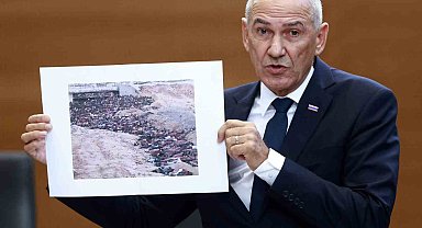 İsrail'i aklamaya çalışan Slovenya Başbakanı Jansa, Gazze'de çekilen fotoğrafı Sudan zannetti