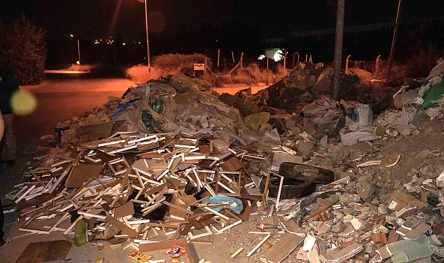 İzmir Bornova'da kaçak moloz seferberliği