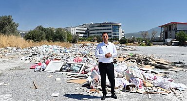 İzmir Bornova'da kaçak molozla topyekün mücadele