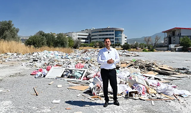 İzmir Bornova'da kaçak molozla topyekün mücadele