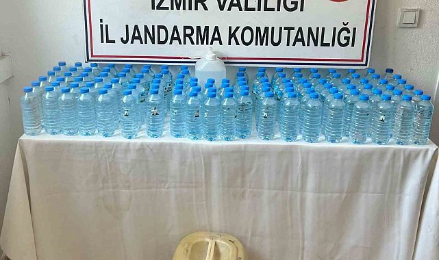 İzmir jandarmasından asayiş denetimi: Binlerce kişi sorgulandı, bin 85 litre etil alkol ele geçirildi