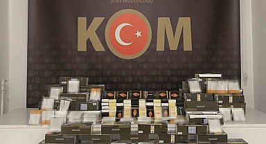 İzmit'te 21 bin 500 adet doldurulmuş makaron ele geçirildi