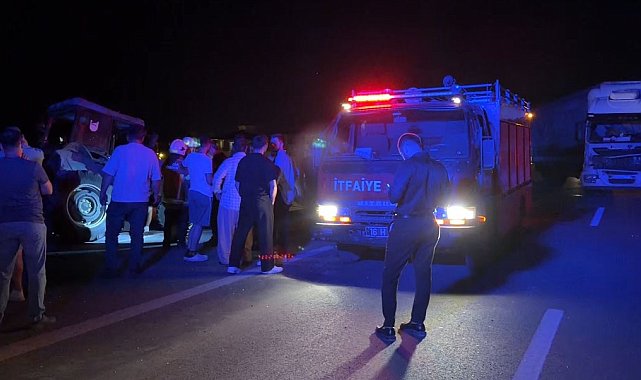 İznik'te tır, traktöre arkadan çarptı: 1 ölü