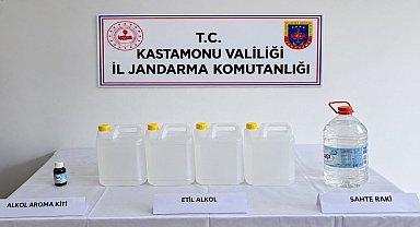 Jandarma sahte içki operasyonu