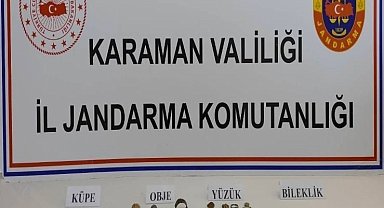 Jandarma uygulamalarında tarihi eser ve 110 bin 746 adet makaron ele geçirildi