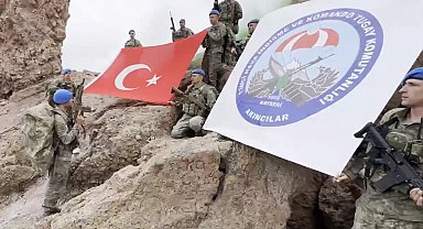 Kahraman komandolar Erciyes'te... Somalili askeri personelle keşif tırmanışı