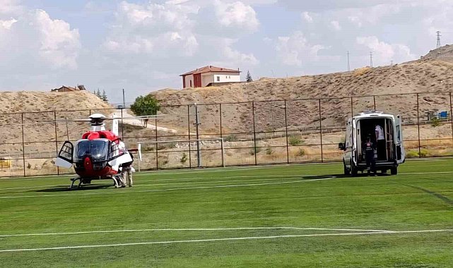 Kalp krizi geçiren hasta hava ambulansıyla Malatya'ya sevk edildi