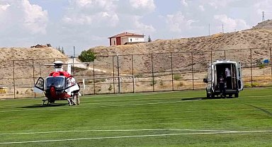 Kalp krizi geçiren hasta hava ambulansıyla Malatya'ya sevk edildi