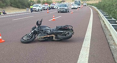 Kamyona çarpan motosiklet sürücüsü hayatını kaybetti