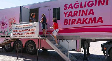 Kanser tarama aracı "Pembe Prenses" Aliağa'da