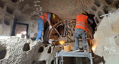 Kapadokya'da 7 peri bacasının korunması için çalışma yapıldı