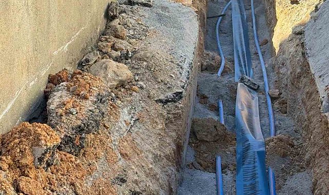 Karaçörtlen köyünde içme suyu altyapısı yenileniyor