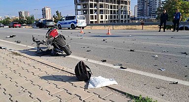 Karaman'da cipin çarptığı elektrikli bisikletin 15 yaşındaki sürücüsü ağır yaralandı