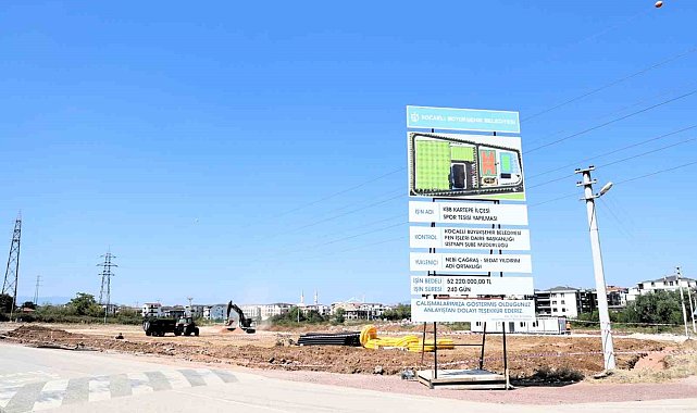 Kartepe'ye modern spor kompleksi inşa ediliyor