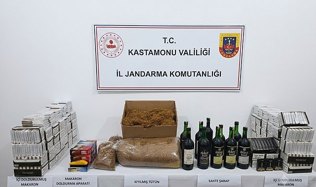 Kastamonu'da 10 litre sahte içki ele geçirildi