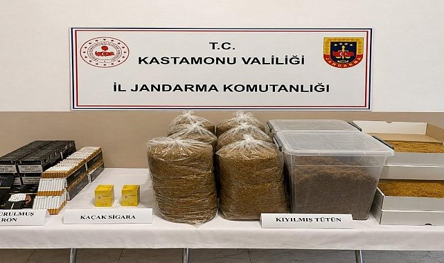 Kastamonu'da 4 bin 720 adet doldurulmuş makaron ele geçirildi