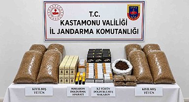 Kastamonu'da 5 bin 480 adet doldurulmuş makaron ele geçirildi