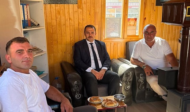 Kaymakam Ahat'tan esnaf ve köy ziyareti