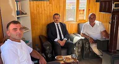 Kaymakam Ahat'tan esnaf ve köy ziyareti