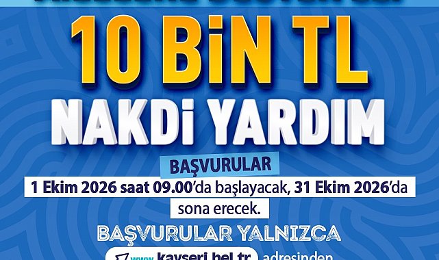 Kayseri Büyükşehir'den üniversiteli öğrencisi bulunan ailelere 10 bin TL destek