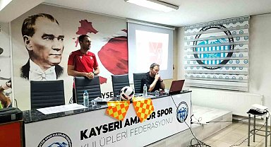 Kayseri'de Amatör Lig kulüplerine yeni oyun kuralları eğitimi verildi