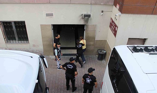Kayseri'deki yeni nesil suç örgütü operasyonunda gözaltına alınan 32 şüpheli adliyede