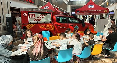 Kayseri'nin minik itfaiyecileri görev başında