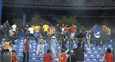 Kayserispor taraftarları tribün koltuklarını kırdı, stadyum zarar gördü