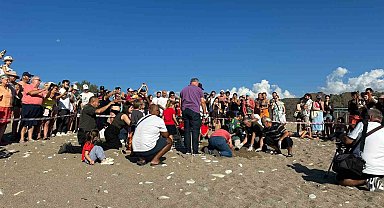 Kemer'de son caretta caretta yuvası açıldı