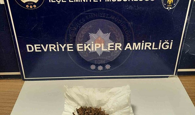 Keşan'da uyuşturucu ile yakalanan şüpheli gözaltına alındı