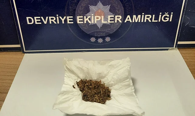 Keşan'da şüpheli şahsın üzerinden uyuşturucu madde çıktı