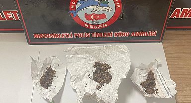 Keşan'da uyuşturucuya 2 gözaltı
